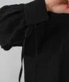 Oversize Bağcıklı Gömlek 5954 - Siyah