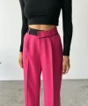 PAAZZO PANTOON BE ŞERİT DETAYI  Fuşya
