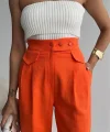 PANTOON KAPAI CEP 3 DÜĞE DETAYI  Orange