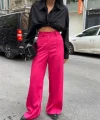 PANTOON KAPAI CEP DETAYI AAŞ PANTOON  Fuşya