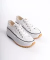 PARIS Bağcıklı Ortopedik Taban Kadın Sneaker Spor Ayakkabı  TBT - Beyaz