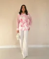 Pembe Garnili Gömlek