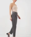 Pileli Kemerli Kumaş Pantolon 6725 - Antrasit
