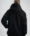 POLIZEI Premium Kalite Unisex Kapşonlu Ara Biyeli SweatShirt - Siyah