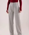 Premium odel Oturtmalı Gri Pantolon