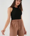 Rahat Kalıp Şort 5327  Camel