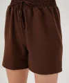 Rahat Kalıp Şort 5327  Kahverengi