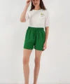 Rahat Kalıp Şort 5327  Yeşil