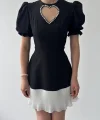 Safe Kalp Detaylı Elbise