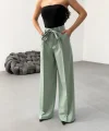 Sante Çi̇zgi̇li̇ Bel Kuşakli Palazzo Pantolon