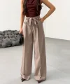 Sante Çi̇zgi̇li̇ Bel Kuşakli Palazzo Pantolon
