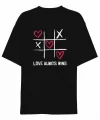 Sevgililer Günü İçin Özel Tasarım Love Always Wıns Baskılı T-shirt - Siyah