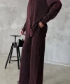 SİMLİ GÖMLEK - PANTOLON TAKIM - Bordo