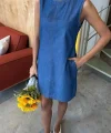 Sırt Bağcıklı Tensel Elbise 2880