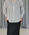 Siyah Çizgili Gömlek