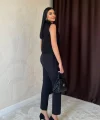 Siyah Pensli Pantolon