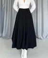Siyah Uzun Balon Etek