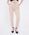 Tam Kalıp Basic Eşofman Pantolon  Bej