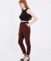 Tam Kalıp Basic Eşofman Pantolon  Bordo
