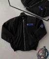 Stark Industries Siyah Bomber Mont – Fermuarlı, Cepli, Uzun Kollu, Kapitone Astarlı, Bahar ve Kış Mevsimi Rahat Unisex Ceket - Siyah