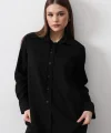 Taş Detaylı Gömlek  iyah