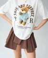 Teddy Bear T-Shirt - Krem