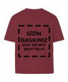 Tişört Tasarla 24/1 Kumaş - Bordo