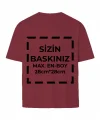 Tişört Tasarla 24/1 Kumaş - Bordo