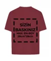 Tişört Tasarla 24/1 Kumaş - Bordo