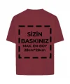 Tişört Tasarla 24/1 Kumaş - Bordo