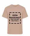 Tişört Tasarla T-Shirt 20/1 Kumaş - Bej