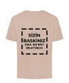 Tişört Tasarla T-Shirt 20/1 Kumaş - Bej