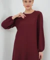 Tunik Pantolon Alt Üst Takım 6663 - Bordo