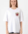 Türk Arma Baskı T-shirt- Beyaz
