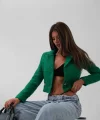 Tüvit Crop Blazer Ceket