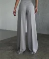 Üç Düğme Detayli Palazzo Pantolon