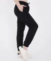 Üç İplik Basic Lastikli Eşofman Pantolon - Siyah