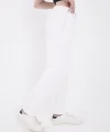 Üç İplik Baskılı Eşofman Pantolon - Beyaz