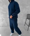 Üç İplik Kapüşonlu Eşofman Takım - Lacivert
