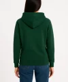 Üç İplik Kapüşonlu Kanguru Çepli SweatShirt Hoodie - Haki