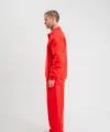 Üç İplik Uzun Kol Yakalı Eşofman Takım - Kırmızı