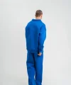 Üç İplik Uzun Kol Yakalı Eşofman Takım - Mavi