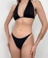 Üçgen Büzgülü Bikini Takım
