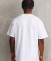 Unisex Baskılı Oversize T-Shirt - Beyaz