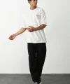 Unisex Baskılı Oversize T-Shirt - Beyaz