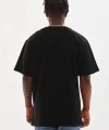 Unisex Baskılı Oversize T-Shirt - Siyah