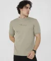 Unisex Bisiklet Yaka Slim fit T-Shirt- Açık Yeşil