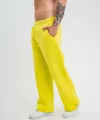 Unisex Boru Paça Baggy Eşofman Pantalon - Sari