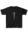 Unisex Çocuk Baskılı T-Shirt - Siyah