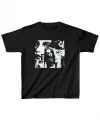 Unisex Çocuk Baskılı T-Shirt - Siyah